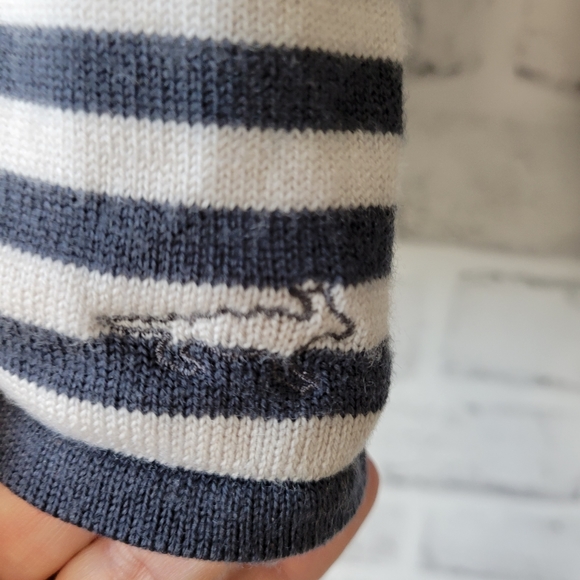 Toad & Co Horny Toad Fine Merino Wool Striped Sweater SZ M - Picture 11 of 16